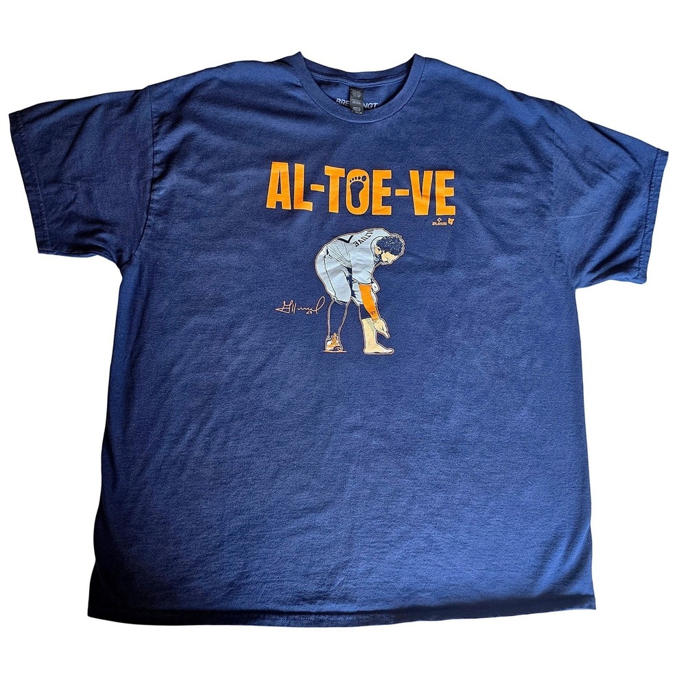Jose Altuve Shirt 2XL BreakingT AL-TOE-VE Houston Astros MLB Players Association